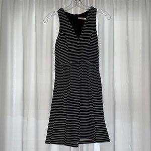 New Black & White Striped Dress